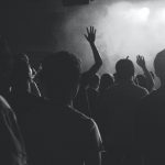 A crowd at a concert